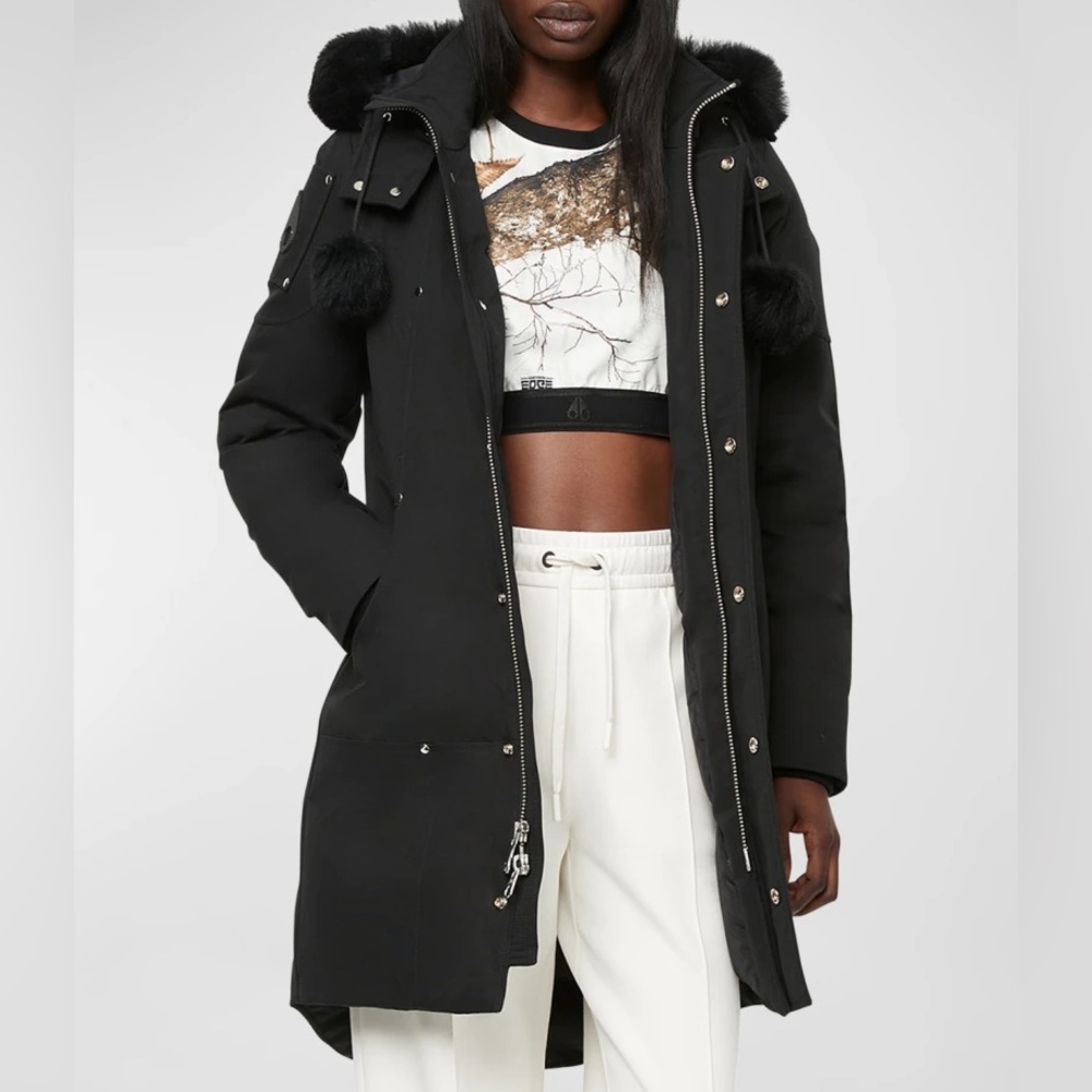 MOOSE KNUCKLES Original Stirling Parka Fur in Black